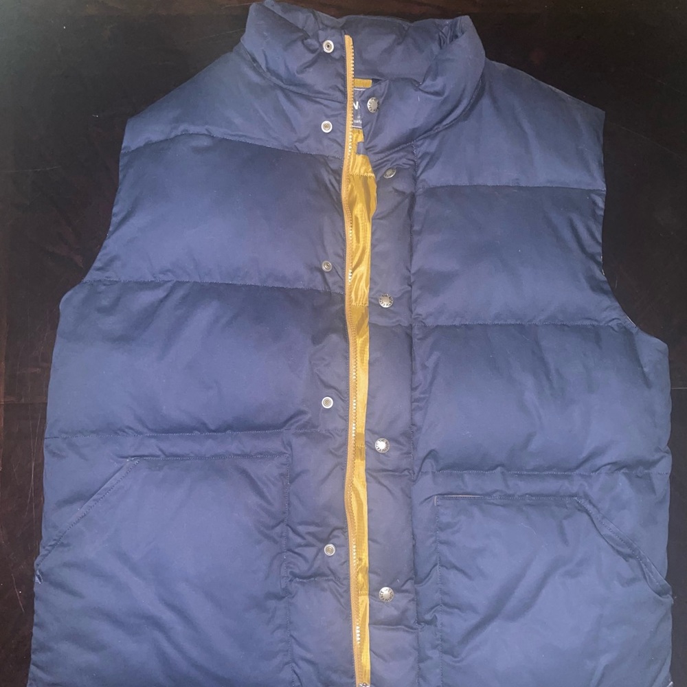 Blue North Face Vest
